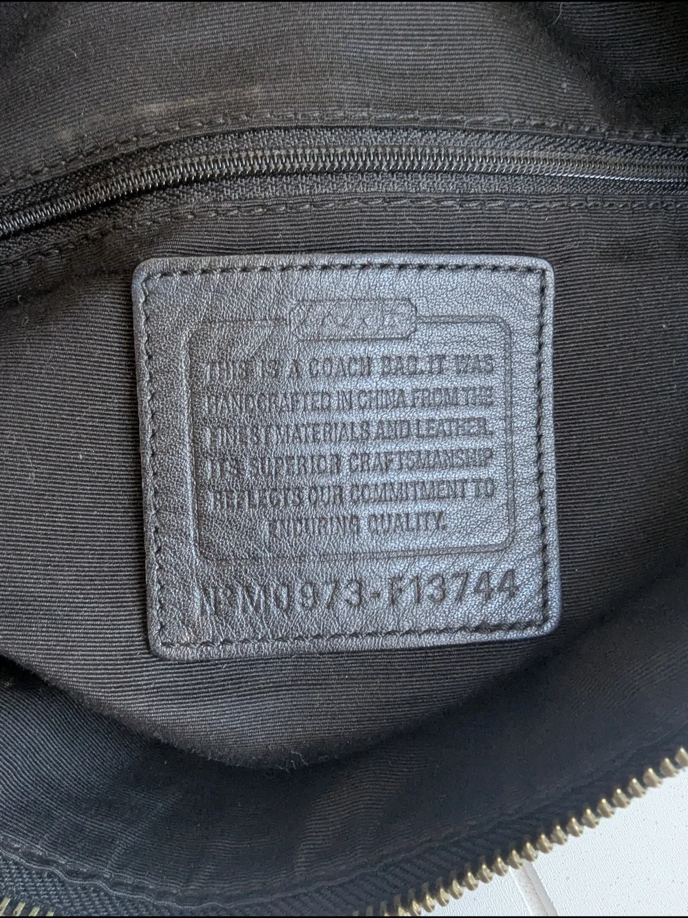 vintage Coach Soho Signature Pleated Hobo Bag